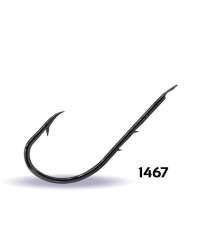 Youvella 1467 Tırnaklı Uzun Papağan Olta İğnesi 100lü Kutu Black Nikel - Youvella