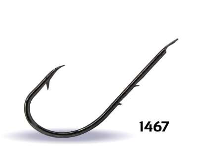 Youvella 1467 Tırnaklı Uzun Papağan Olta İğnesi 100lü Kutu Black Nikel - 2