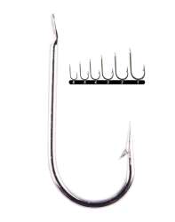 Youvella 1566 Kısa Pala Yemli Kefal İğnesi 100lü Kutu Nikel - Youvella