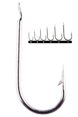 Youvella 1566 Kısa Pala Yemli Kefal İğnesi 100lü Kutu Nikel - 2