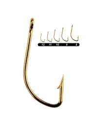 Youvella 16962 Delikli Düz Kısa Pala Olta İğnesi 100lü Kutu Sarı - Youvella