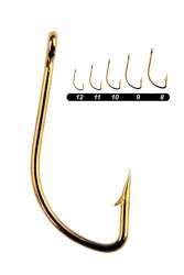 Youvella 16962 Delikli Düz Kısa Pala Olta İğnesi 100lü Kutu Sarı - 1