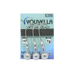 Youvella 6399 Jig Head Extra Head 3/0 İğne 3lü Paket - 1