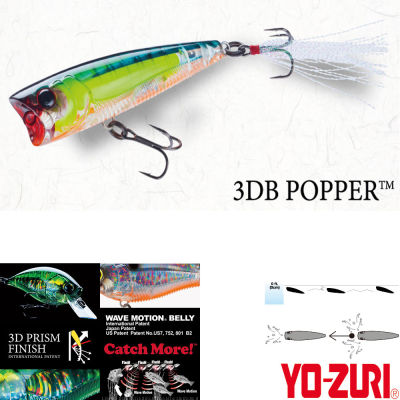 Yozuri 3DB Popper Floating Sahte Balığı - 5